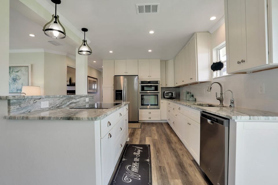 Fully stocked kitchen
