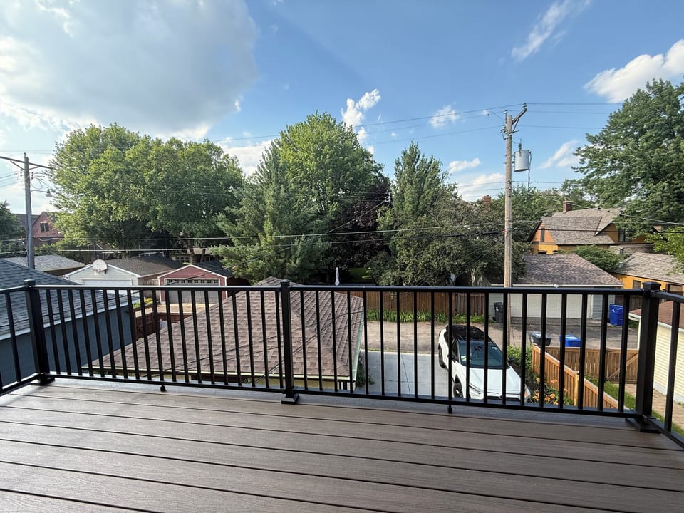 Private balcony - 16x8.  Small table and seating included!