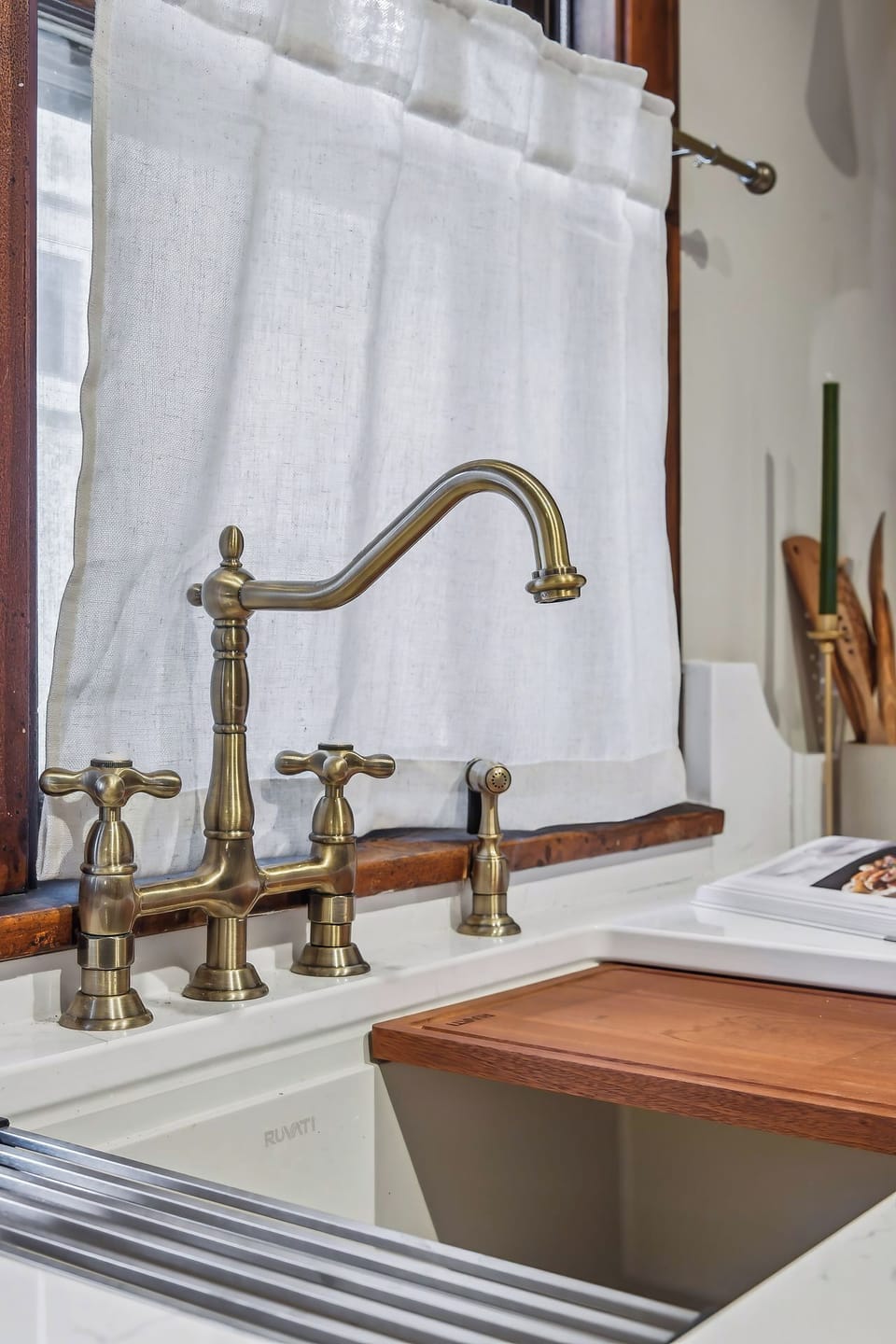 Gorgeous brass plumbing fixtures