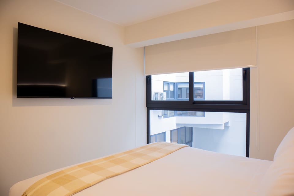 Illuminated bedroom