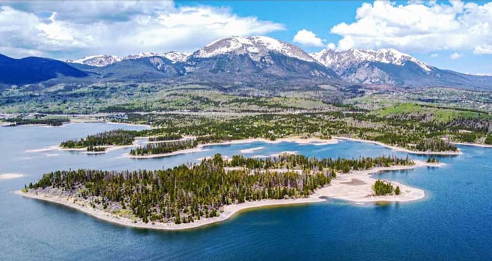 Frisco has views of Buffalo Mtn on the shores of Dillon Reservoir