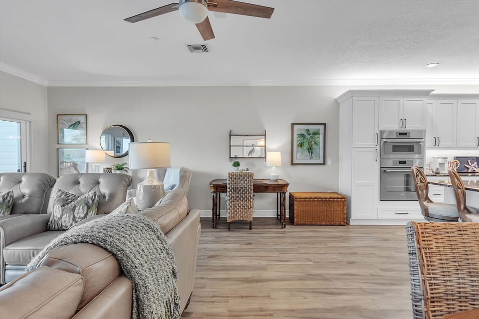 Living Room with Desk Space