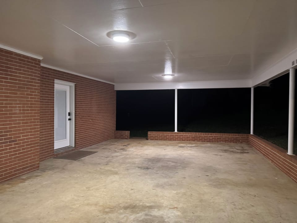 Fully lit access and carport parking