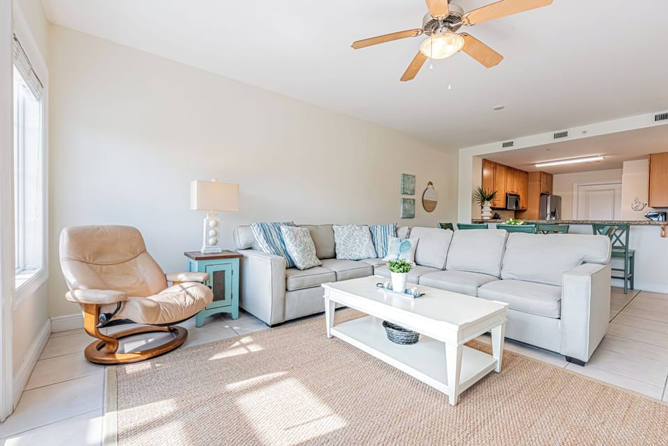 Open Concept Living, Dining and Kitchen Areas