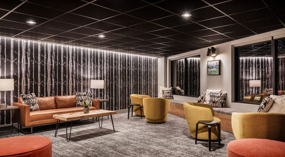 Settle into a cozy lounge corner for late-night chats.
