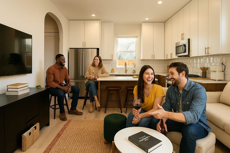 Enjoy indoor and outdoor gathering areas!
