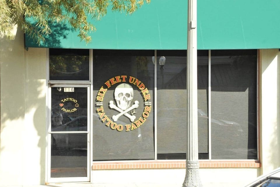 SIX FEET UNDER TATTOO PARLOR
Located Downtown Upland