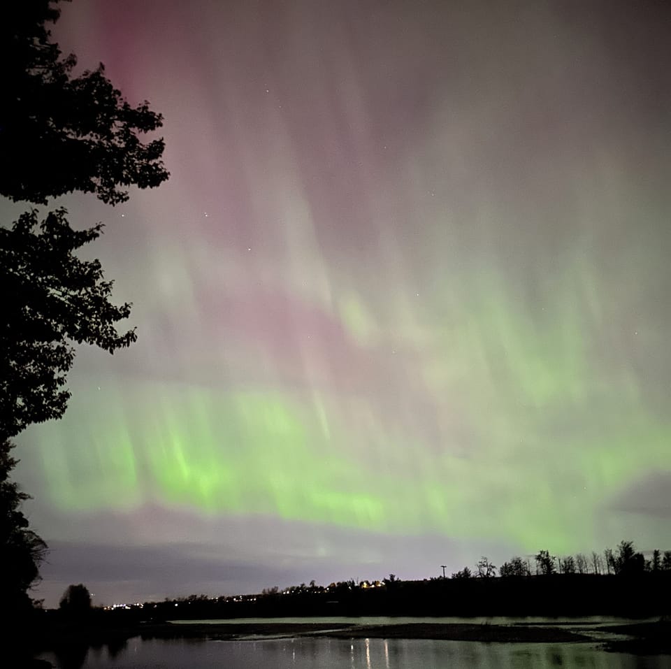 Aurora Borealis at River's Edge