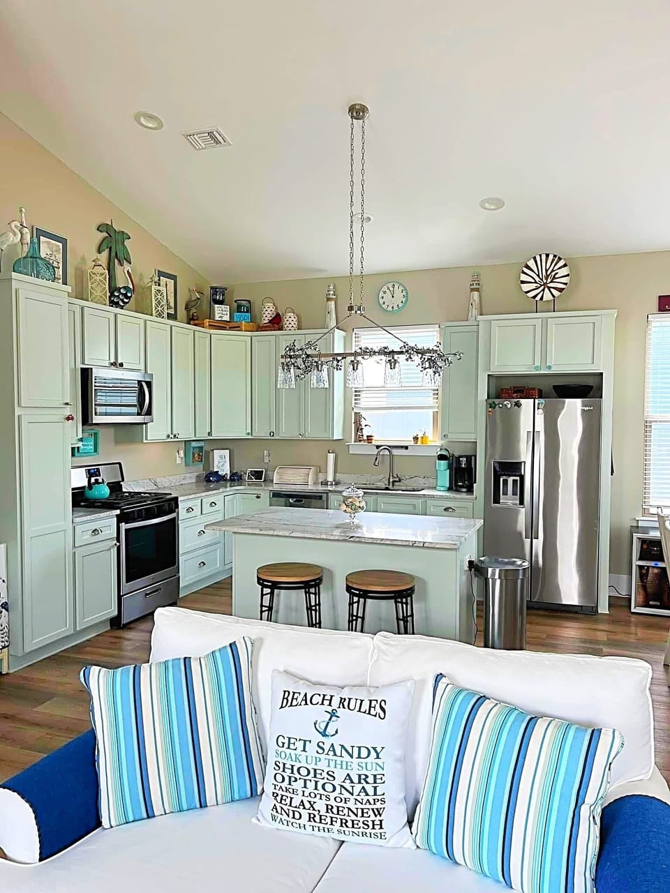 Kitchen and living room