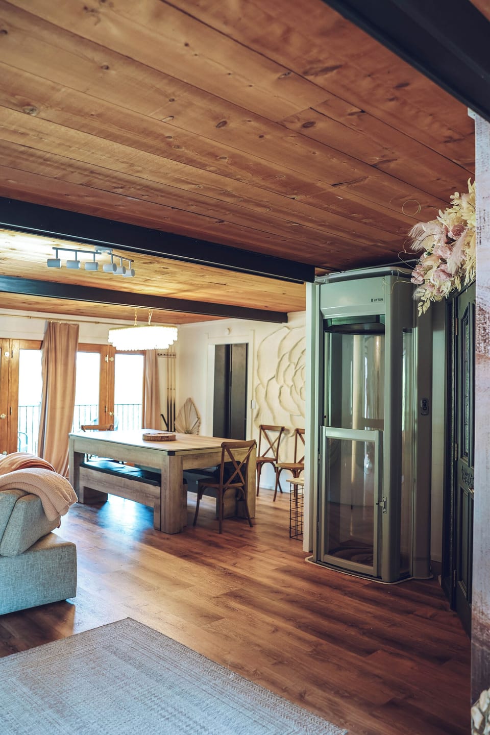 Elevator in the living room