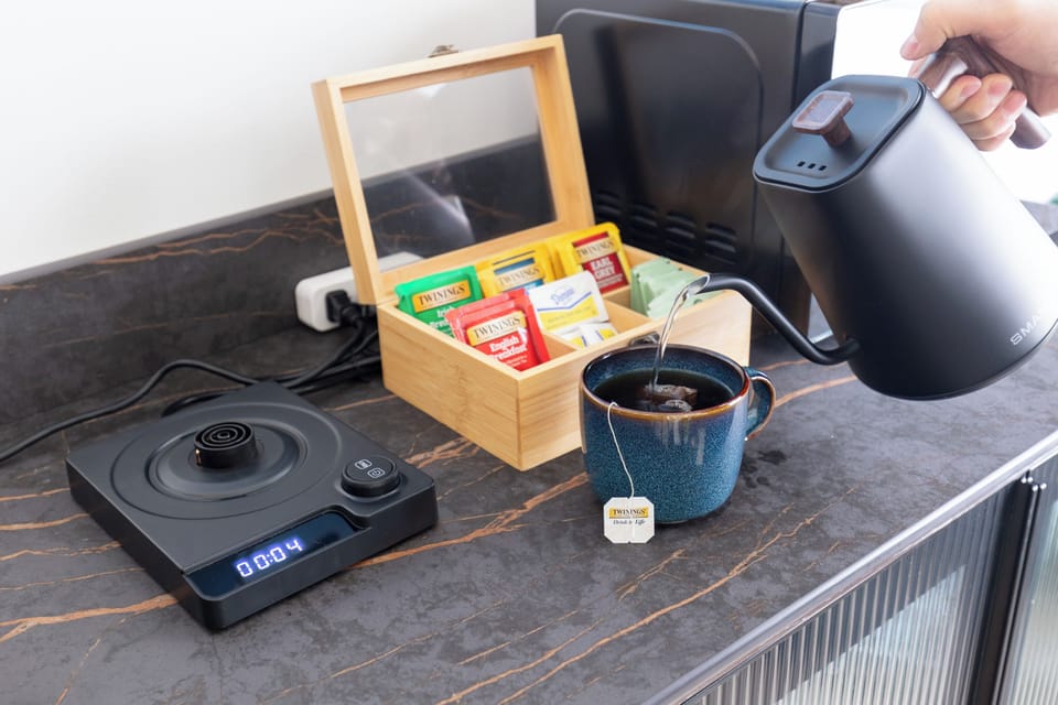 Blissful mornings unfold one perfectly steeped cup at a time in your private retreat.