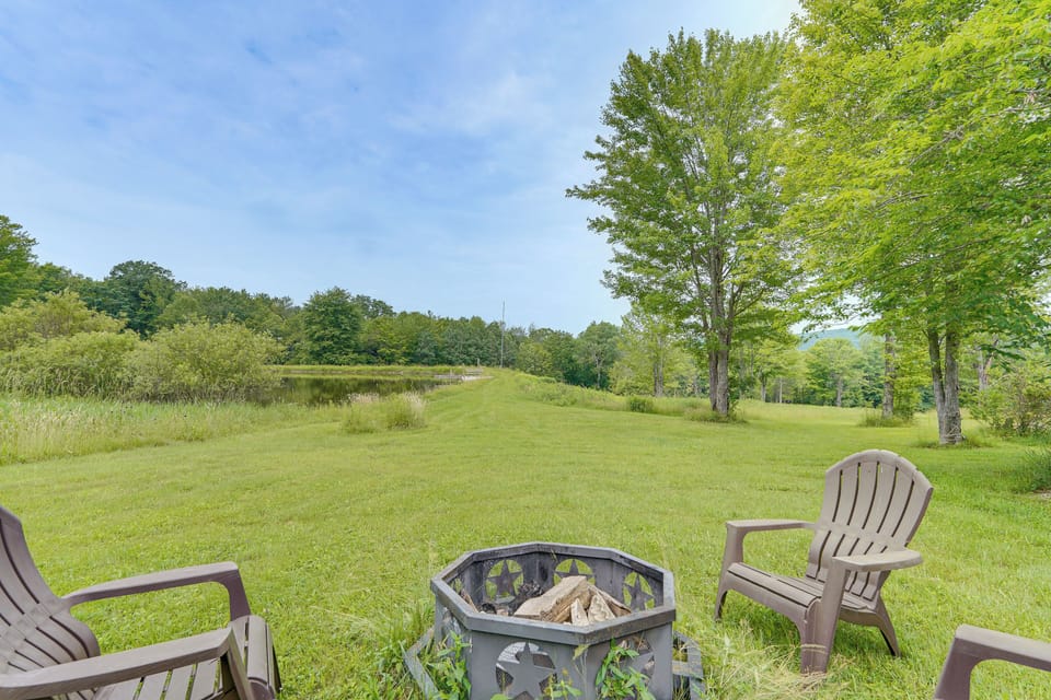 86-Acre Property | Wood-Burning Fire Pit | On-Site Trails & Ponds