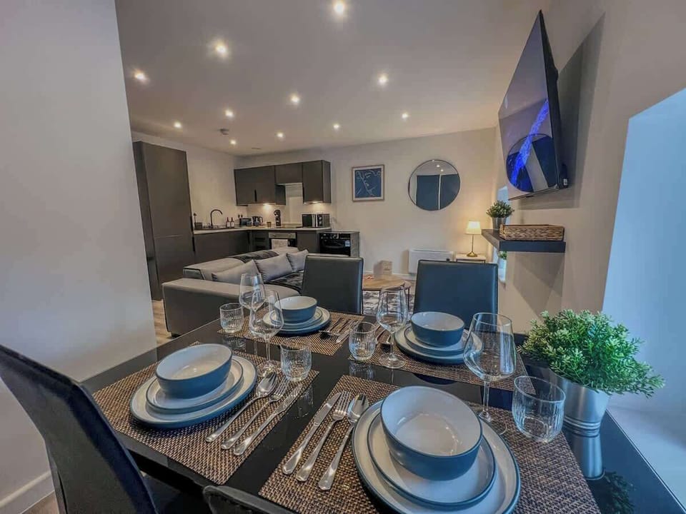 Dining Table With Lounge View