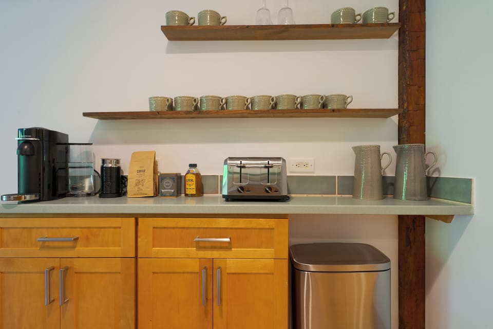 Coffee station.