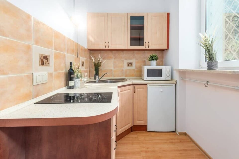 Fully equipped kitchenette. 