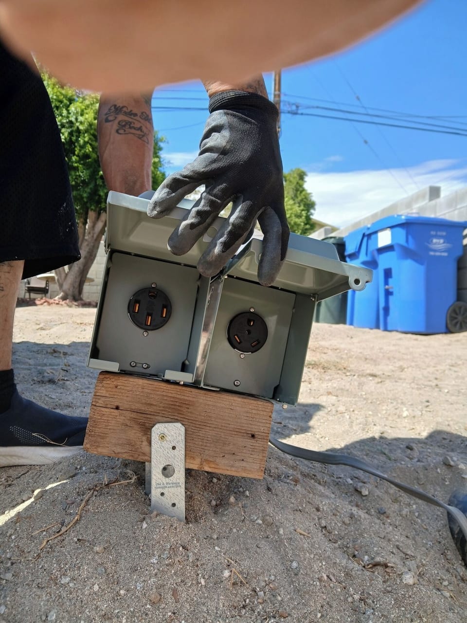 50 amp and 30 amp RV receptacles