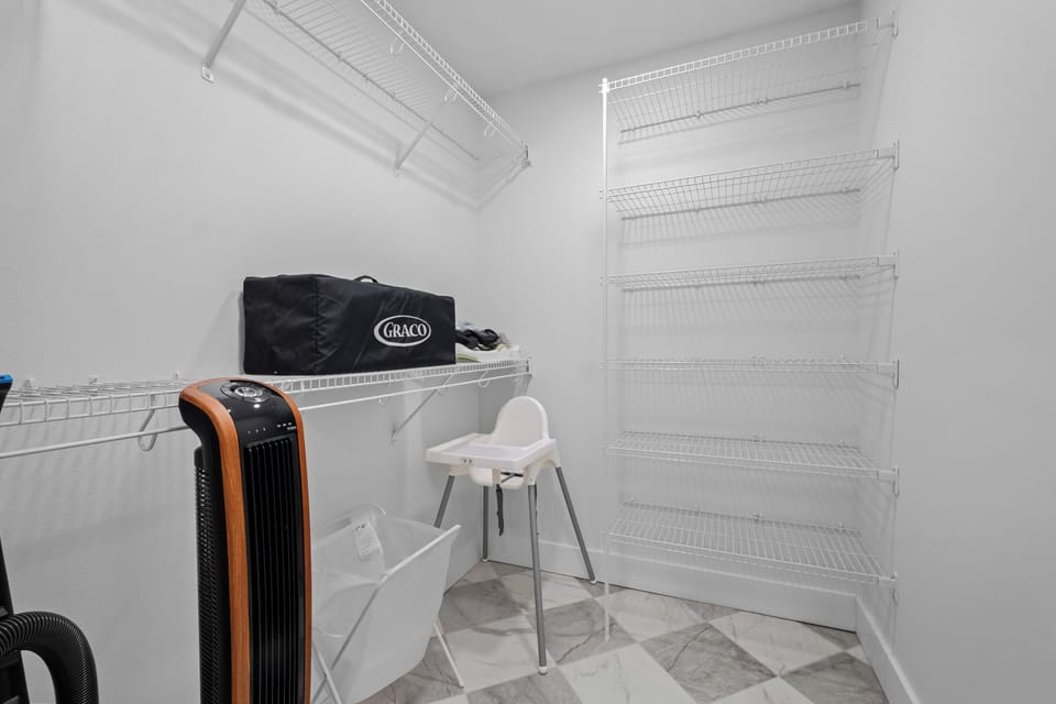 Large walk-in closet!