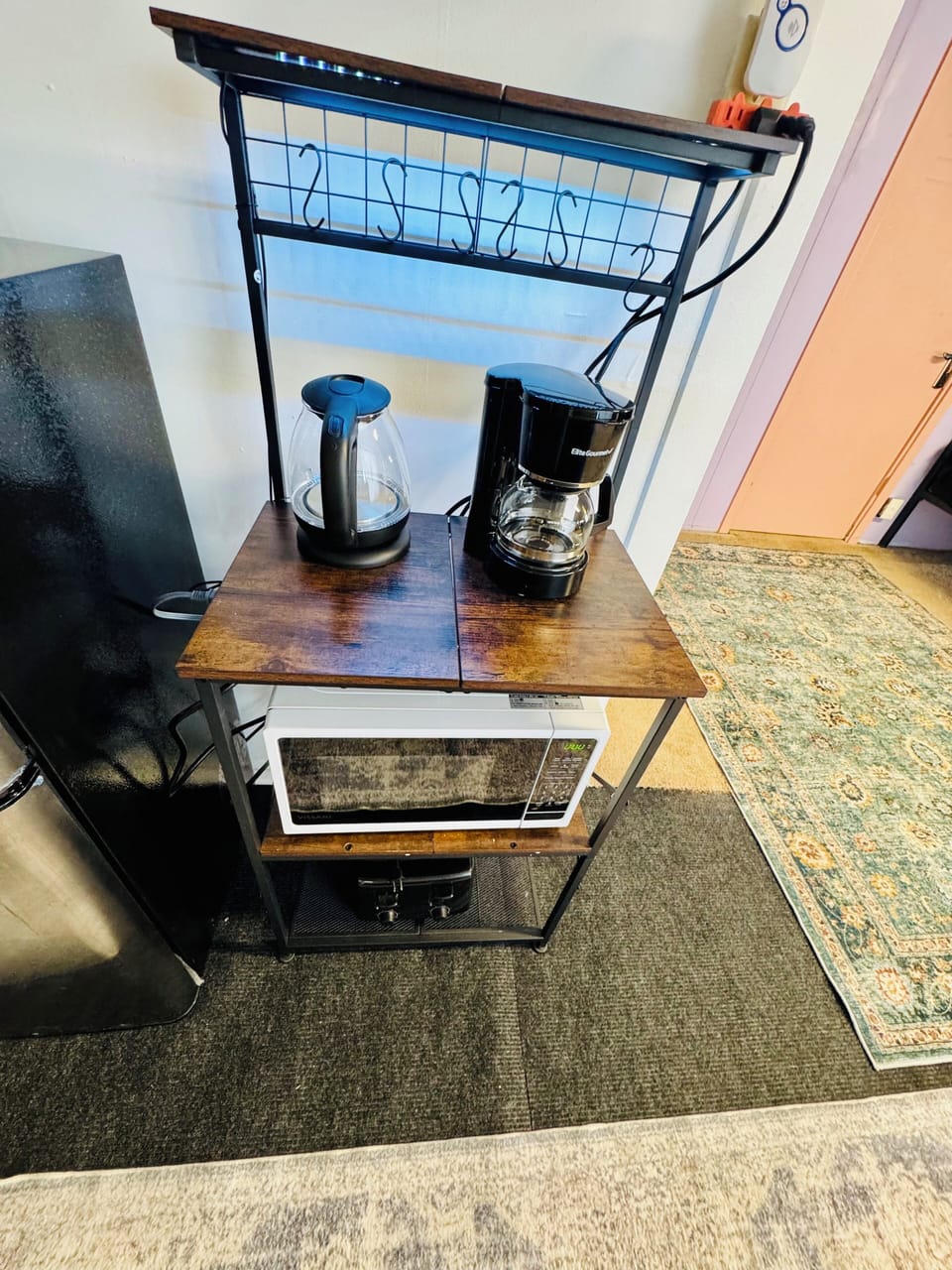 Microwave and toaster