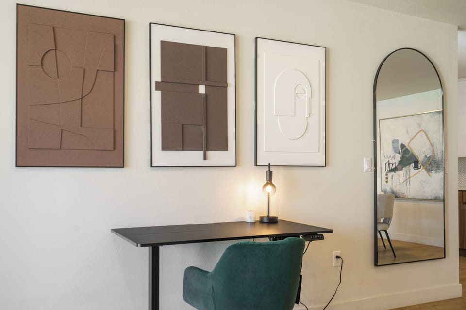 Maximize productivity with a dedicated spot for remote work.