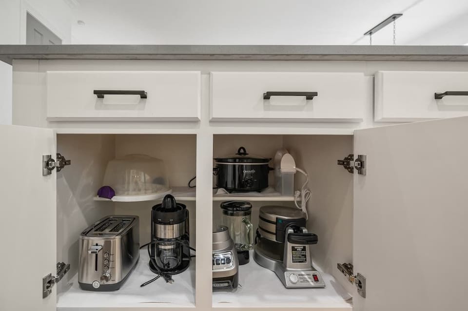Kitchen equipped with all the small appliances