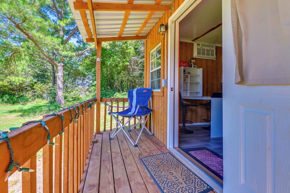 Studio Exterior | Covered Porch w/ Seating