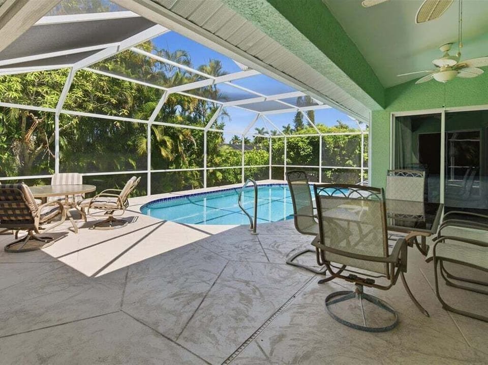 back patio & pool