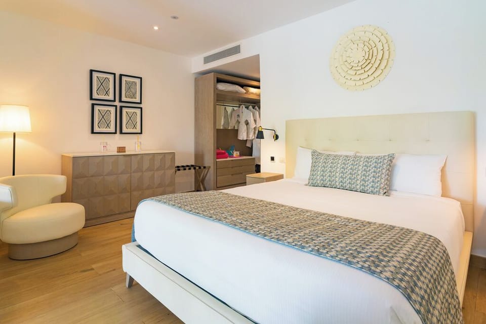 Settle in for a cozy night with soft lighting.
