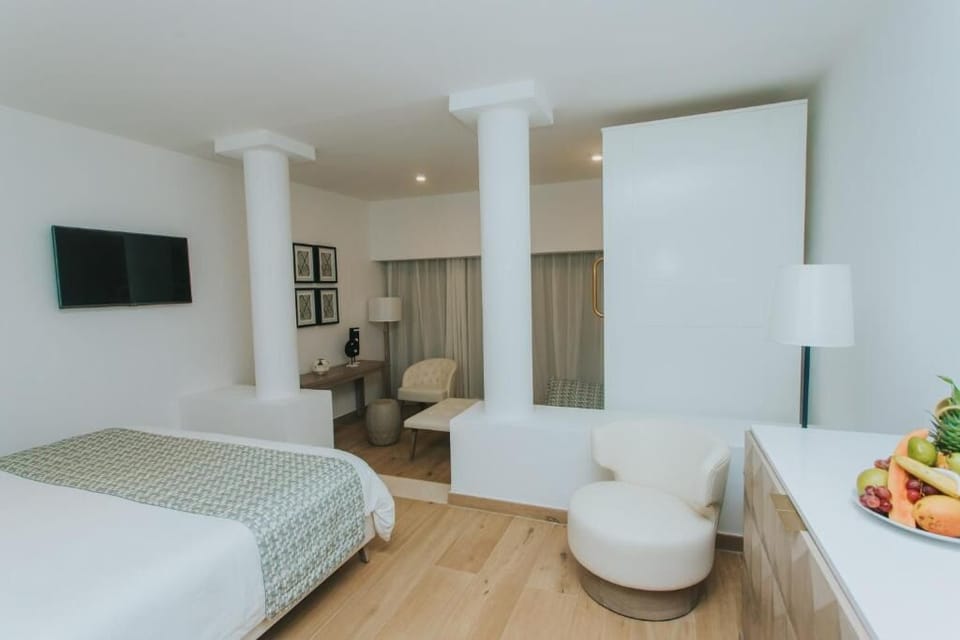 Stretch out in an airy suite with dedicated lounge space