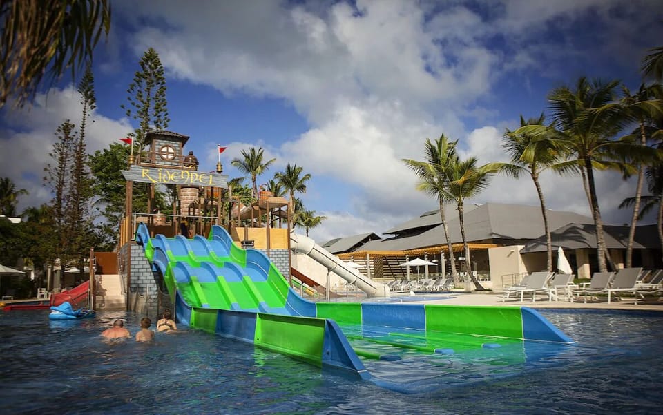 Soak up the lively pool atmosphere with space to swim.