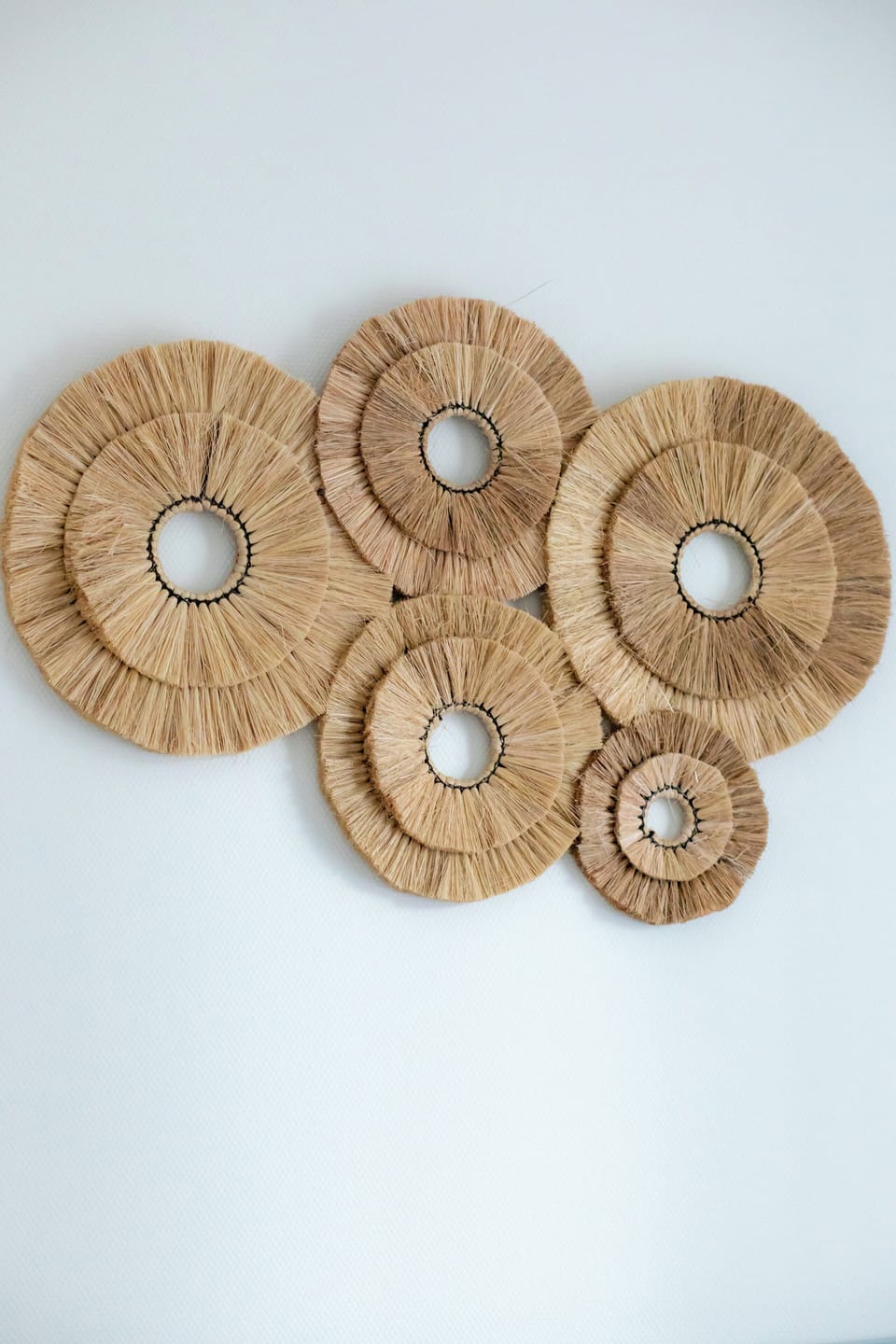 Wall decoration in rattan