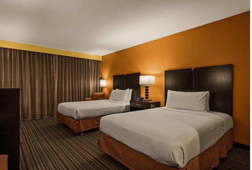 Relax in a quiet room designed for deeper sleep.
