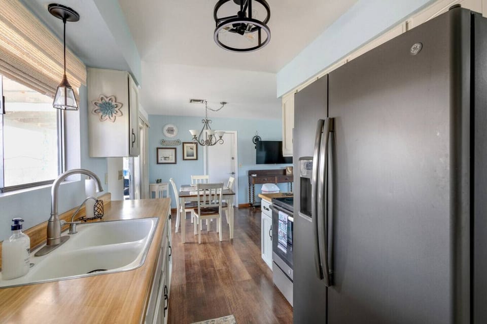 Open-concept living and dining area