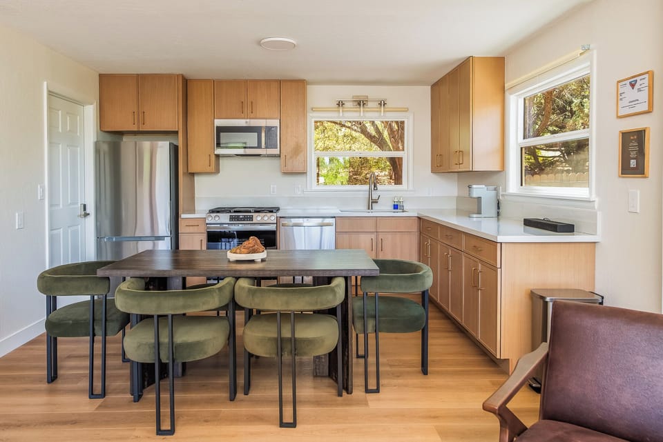 Dining for 6 in our newly renovated kitchen.