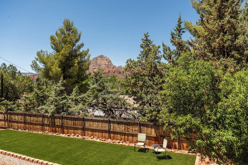 View of Thunder Mountain from your private deck.