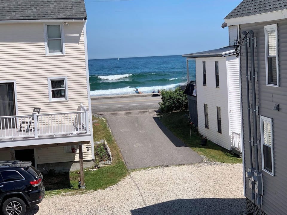 View of ocean from the deck.