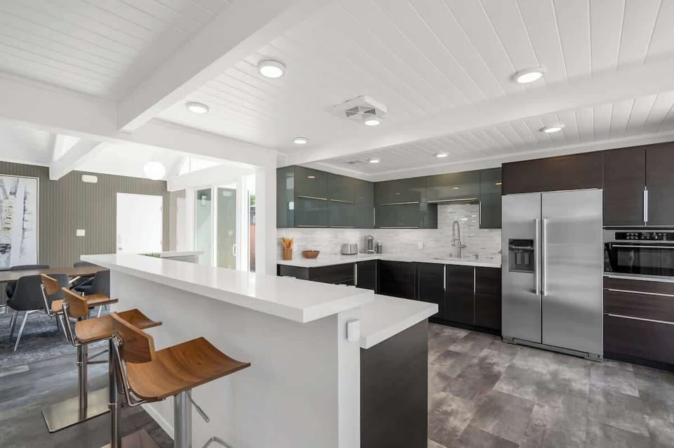 Make yourself at home in the full kitchen, with a breakfast bar.