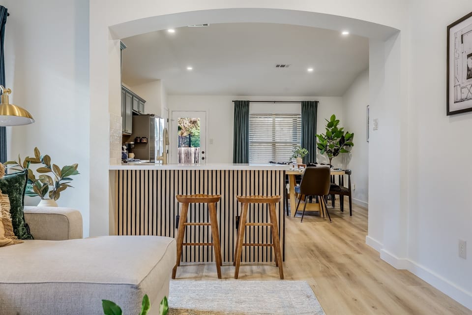 Additional seating at the counter