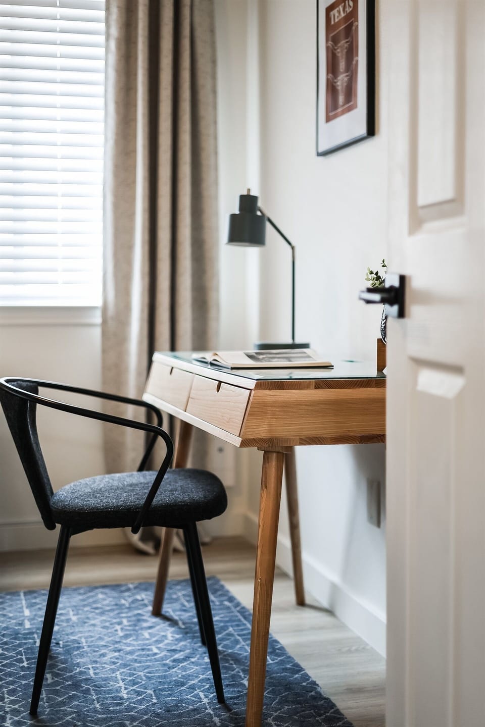 Additional desk in the 3rd bedroom for those work-at-home days. 