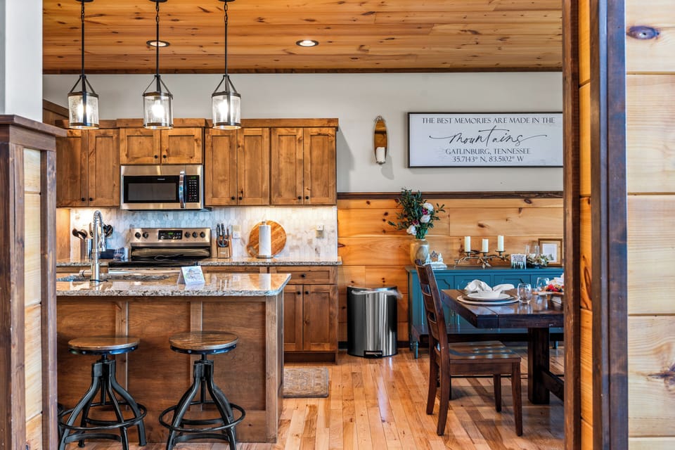 Fully stocked kitchen