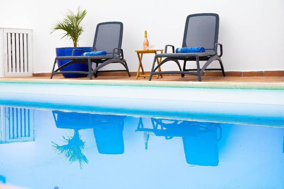 Hammock area by the swimming pool.
