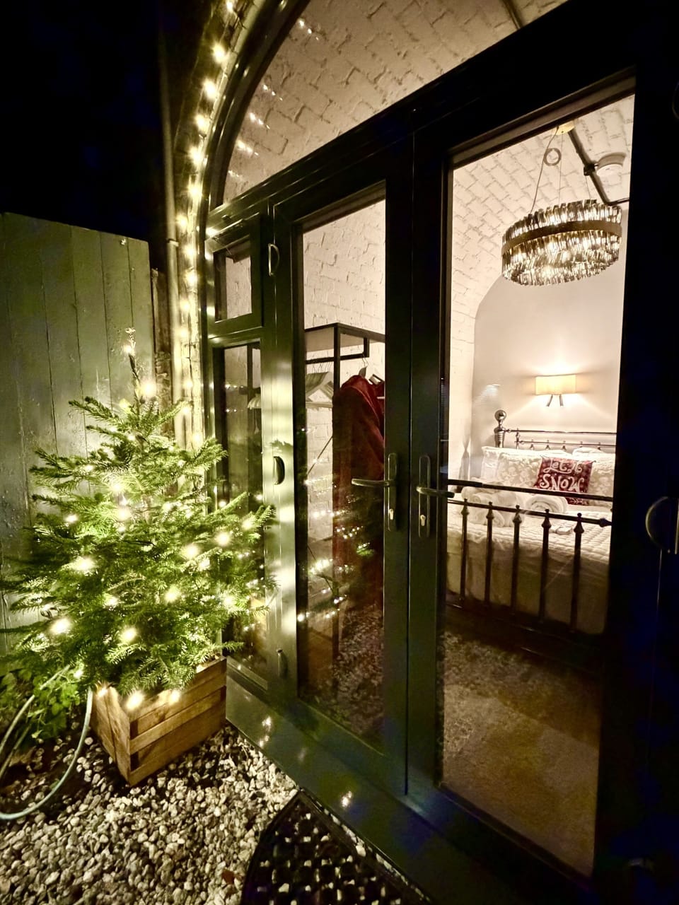 Christmas Tree outside Bedroom
