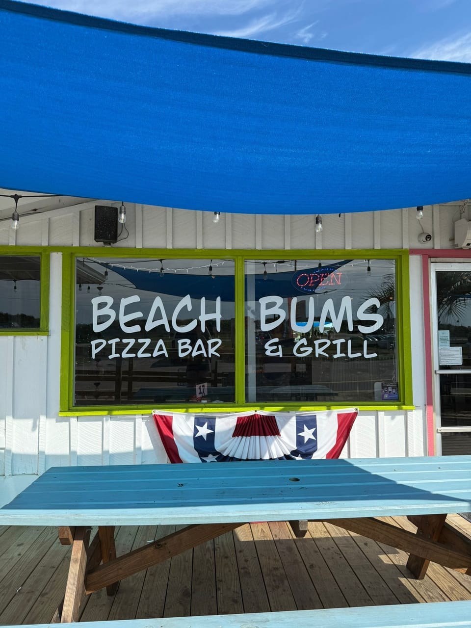 Beach Bums Bar & Grill open daily 11AM. Breakfast Thu-Sun 8-11AM. Lunch/Dinner