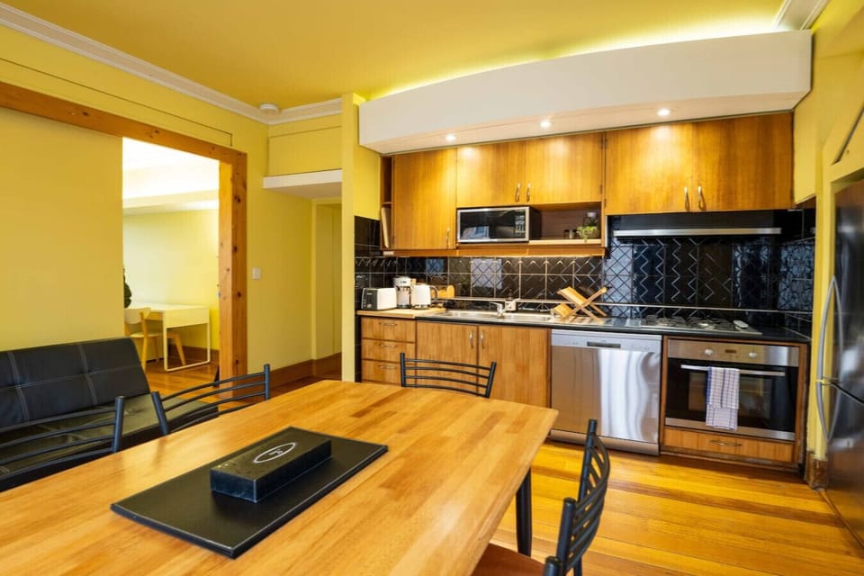 Kitchen and dining area