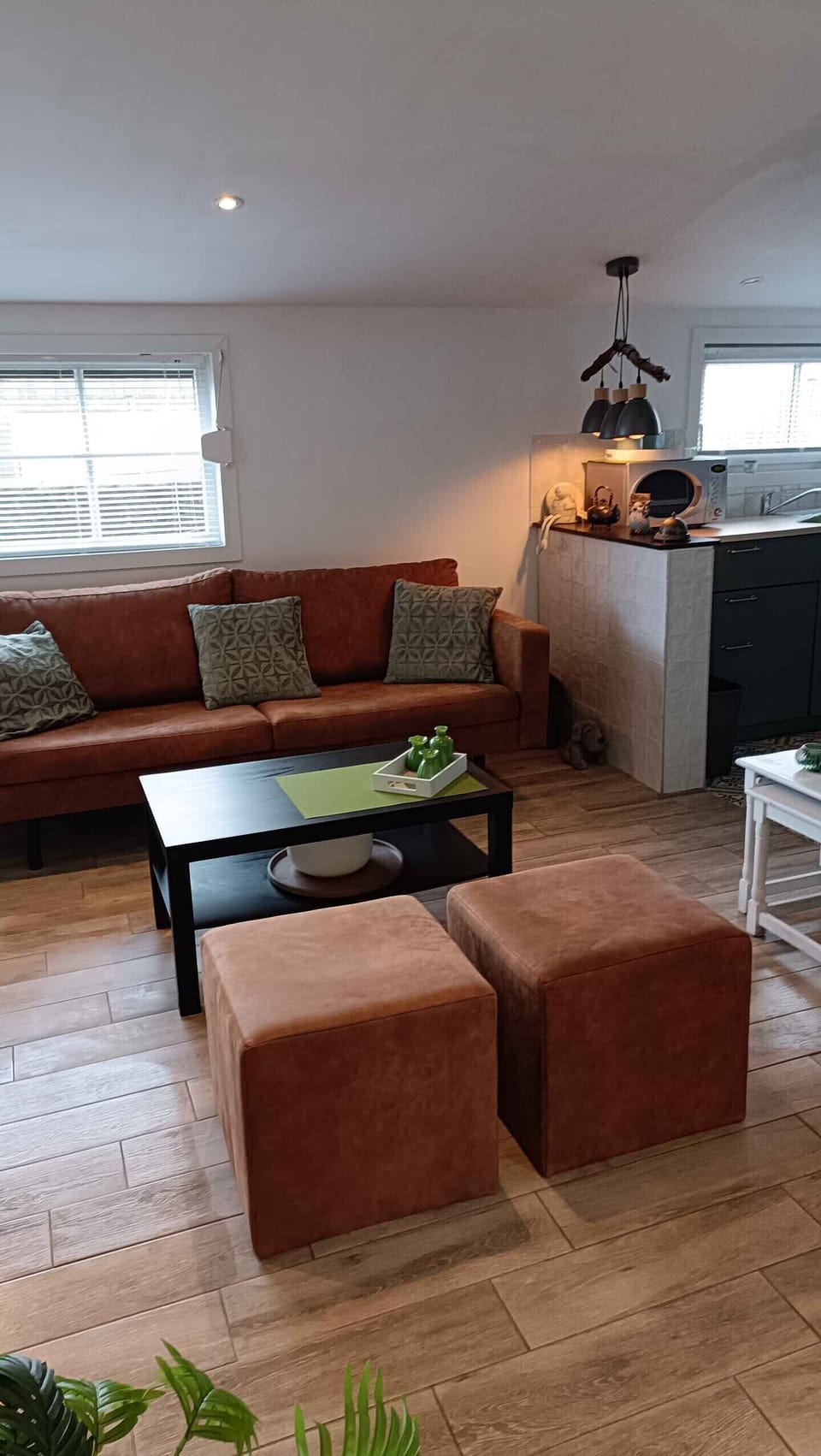 Living room of Holiday Park Klein Strand - Luxury Wooden Chalet