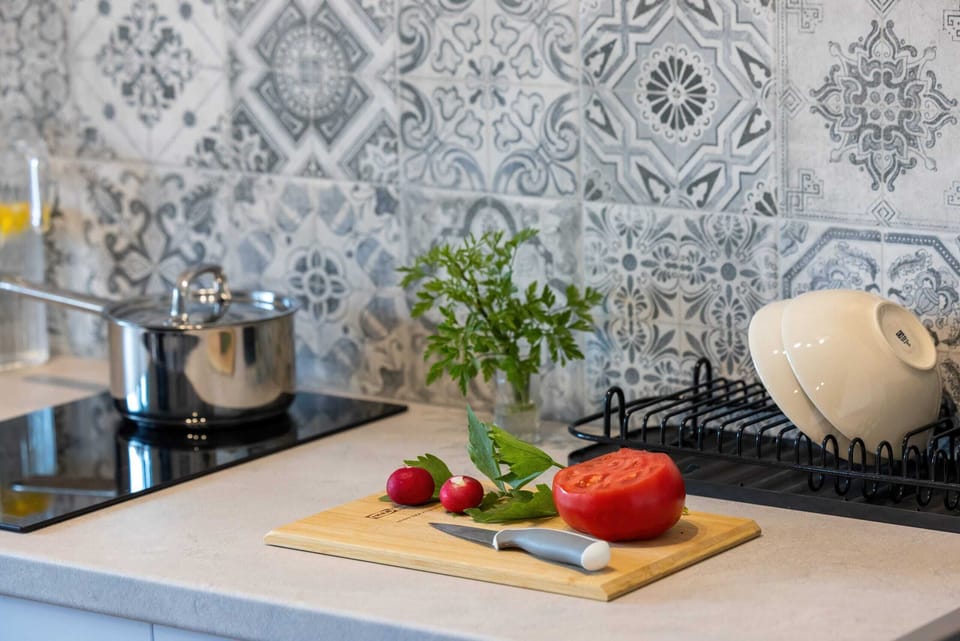 Functional kitchenette.