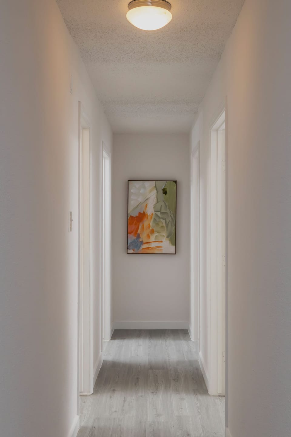 The hallway to the bedrooms.