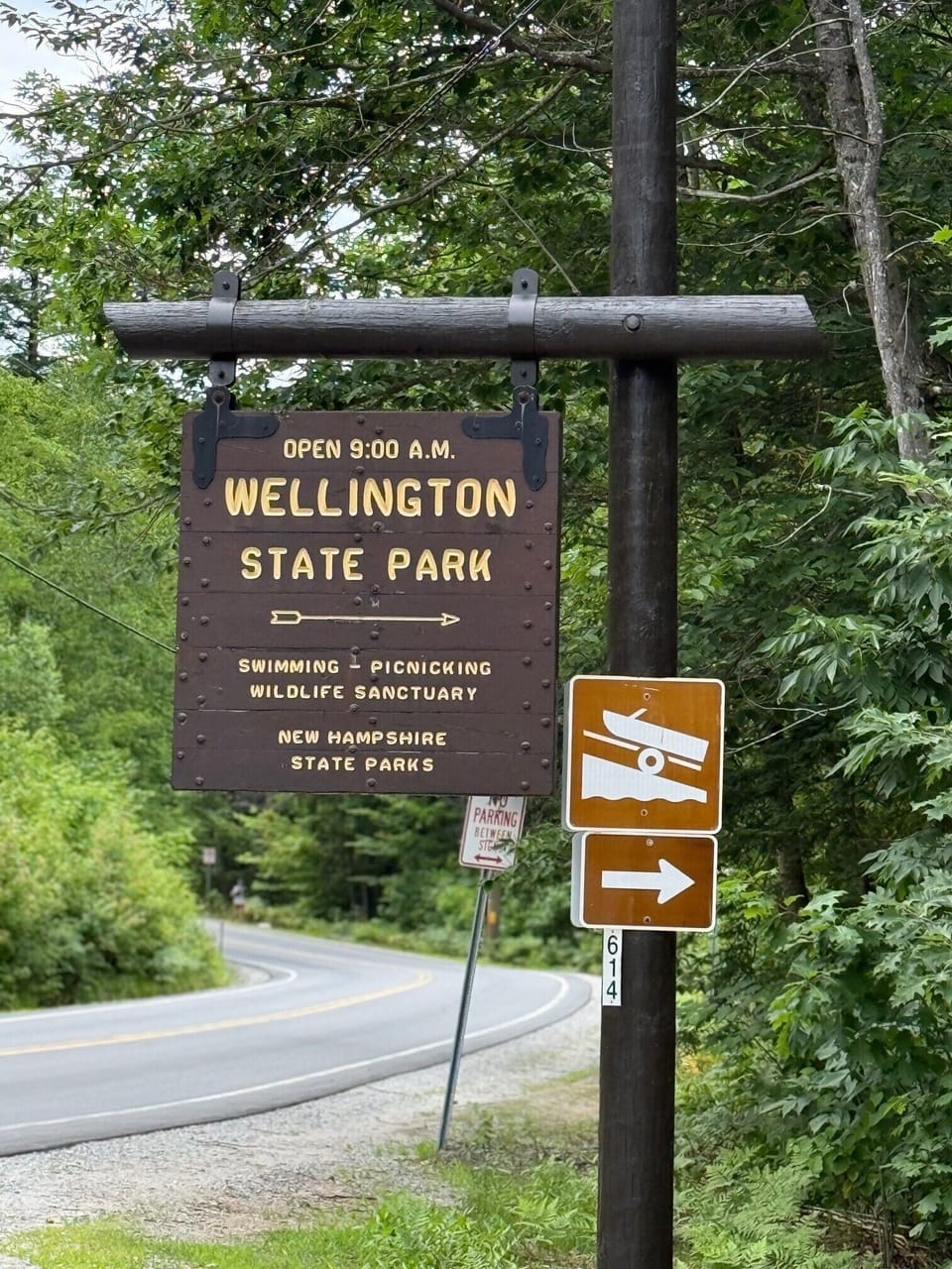 Wellington State Park just steps away
