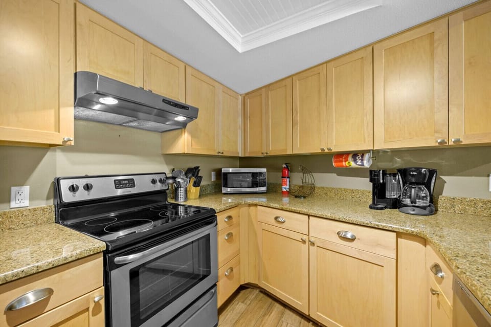 Kitchen with Keurig and Standard Coffee Maker