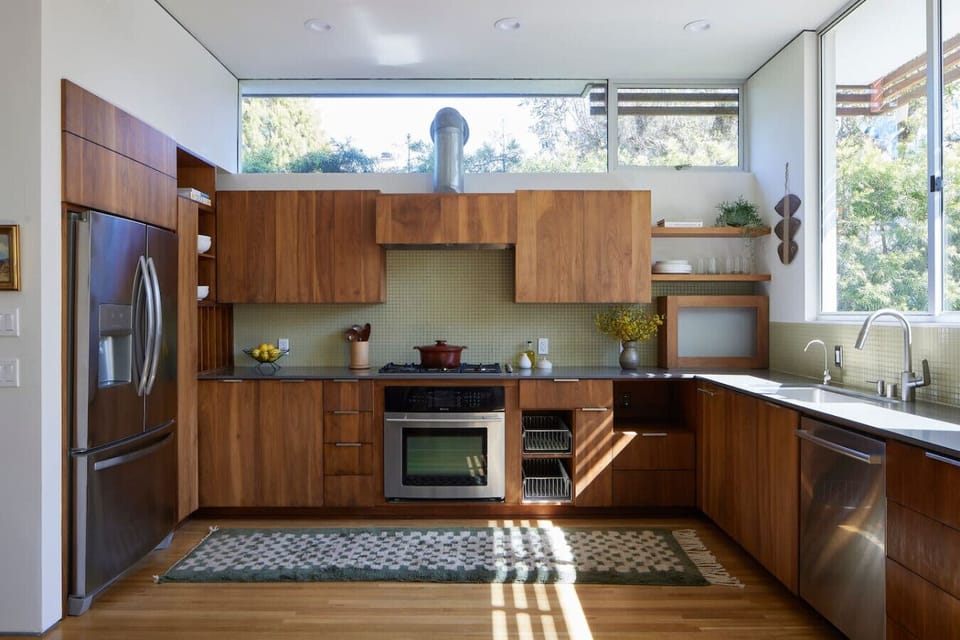 Clean lines and cozy vibes make this kitchen perfect for cooking and gathering.