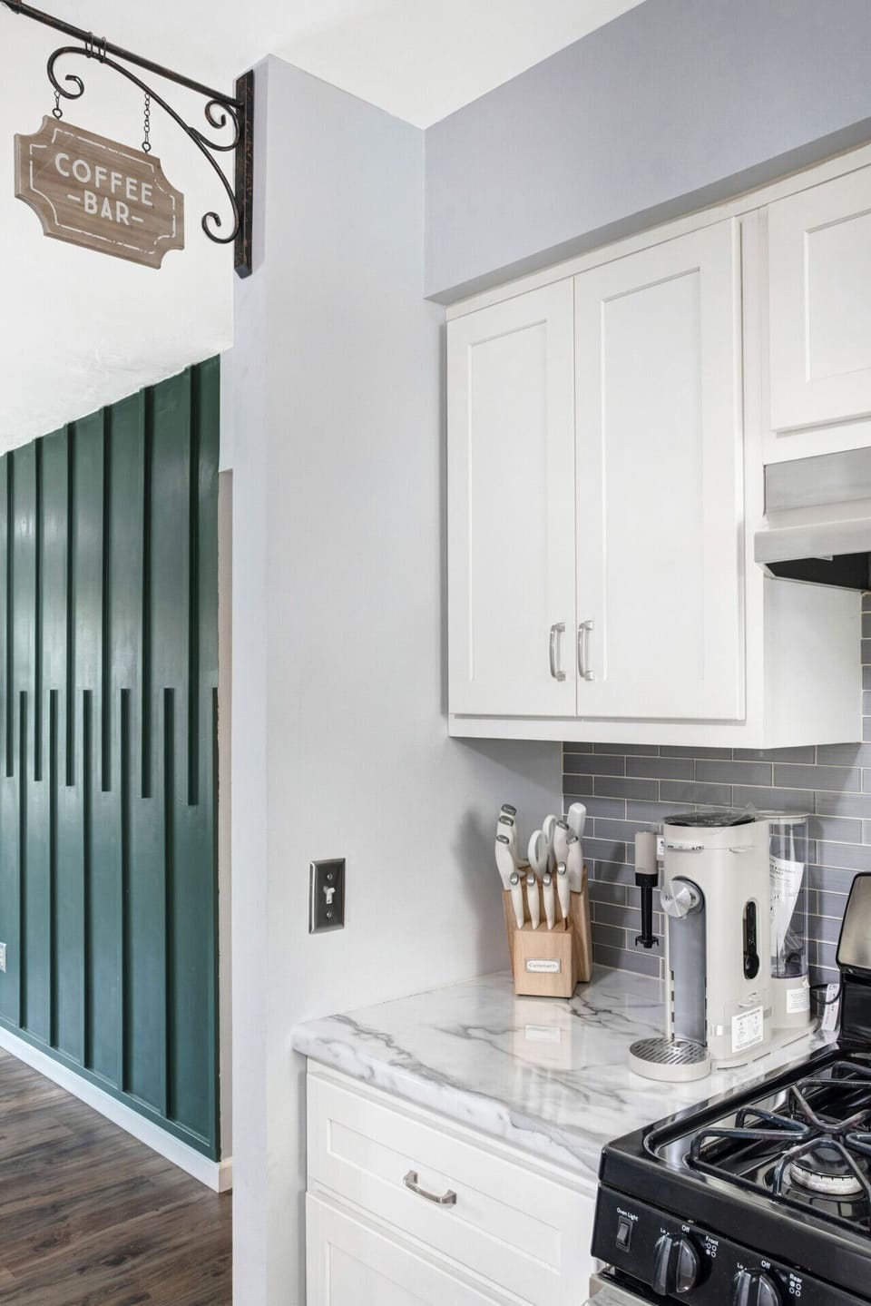 Fully equipped kitchen with modern appliances—ideal for cooking meals during your stay